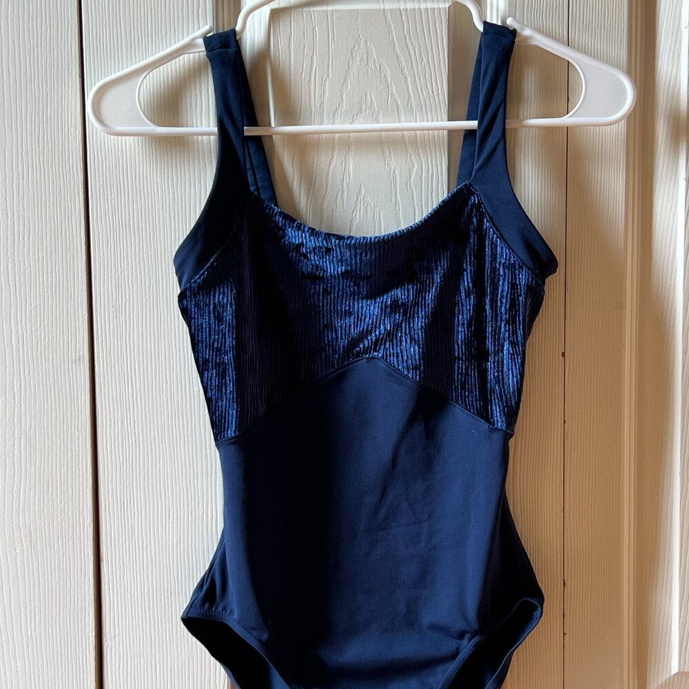 Ladies Akira Velvet Wide Strap Leotard